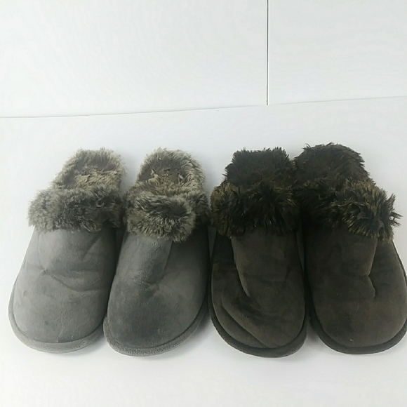Restoration Hardware Luxe Faux Fur Slippers 2 - Picture 10 of 16